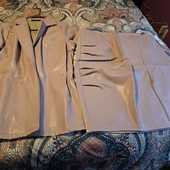 Fashion to Figure Dresses & Skirts - Brand new set pink jacket and skirt from Fashion and Figure size 2 (18/20)